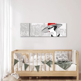 Obraz  - Dama w mieście (170x50 cm)