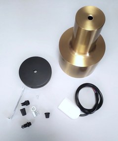 Lampa sufitowa loftowa metalowa wisząca AT7-1SZ-Złoto