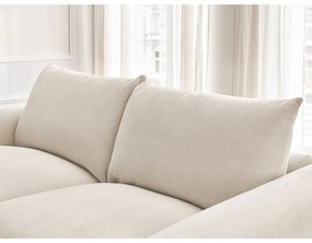 Kremowa rozkładana sofa 214 cm Ernest – Bobochic Paris