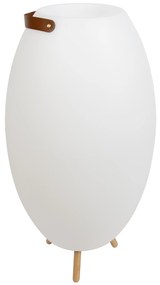 Zewnetrzna Lampa podłogowa biała 72,5 cm z LED i głośnikiem, ściemnialna RGBW IP44 z pilotem - Apolo Nowoczesny Oswietlenie zewnetrzne