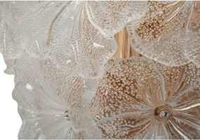 Szklany kinkiet w kolorze złota Ibiscus – Mauro Ferretti