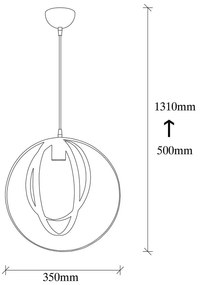 Czarna lampa wisząca Opviq lights Vaveyla