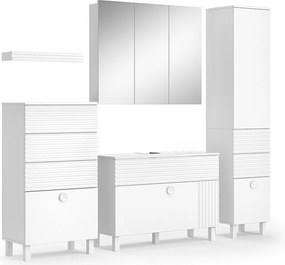 Zestaw mebli łazienkowych biały 100x37x72 sola