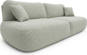Sofa AVERIO Rozkładana Dwuosobowa Szara Boucle Nowoczesna