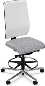 Obrotowy hoker do biura z siatkowym oparciem X-Line Counter Swivel Chair Mesh