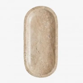 Taca Dekoracyjna Z Naturalnego Kamienia Ceranova Travertine & ↔︎ 30 Cm - Sklum