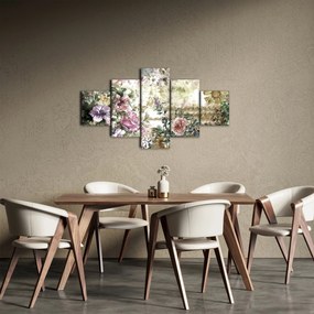 Obraz - Designerskie kwiaty (125x70 cm)