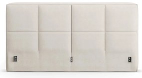 Kremowy tapicerowany zagłówek 210,5x100 cm Darren – Micadoni
