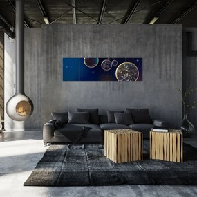 Obraz bąbelków (170x50 cm)