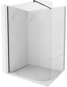 Mexen Kioto-R ścianka prysznicowa zaokrąglona Walk-in 150 x 200 cm, transparent 8 mm, czarna - 800-150-101-70-06