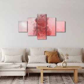 Obraz czerwonego dymu (125x70 cm)