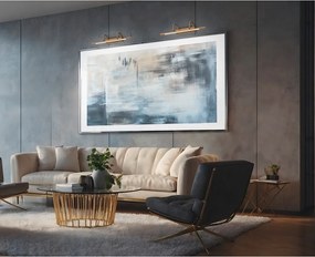 Kinkiet LED w kolorze mosiądzu Cuadro – Trio