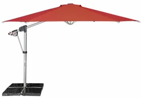 Konstrukcja PROTECT 400P + poszycie - parasol ogrodowy z drążkiem bocznym : Substancja Desen - T831