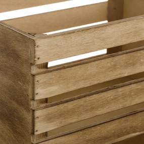 Pojemniki w naturalnym kolorze zestaw 3 szt. 31x23x15 cm – Casa Selección