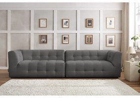 Ciemnoszara sofa 324 cm Kleber – Bobochic Paris