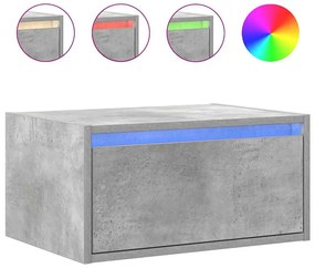 Szafka nocna wiesząca szarość betonu C8-R55
