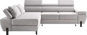 Narożnik MOLINA L układ L Lewostronny z funkcją spania w tkaninie CLOUD WERSAL