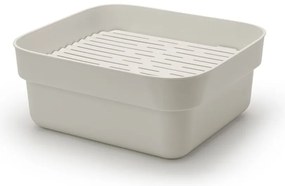Jasnoszara plastikowa miska do mycia naczyń z ociekaczem SinkSide – Brabantia