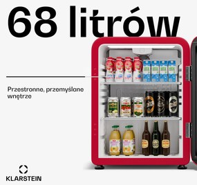 Klarstein Audrey Evo lodówka na napoje, design retro, 68 l