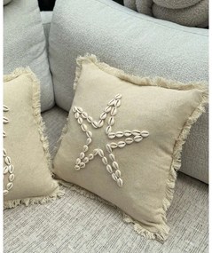 Bawełniana poszewka na poduszkę 43x43 cm Seashells – Mioli Decor