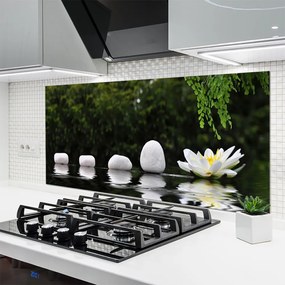 Panel Szklany do Kuchni Lilia Wodna Na Jeziorze