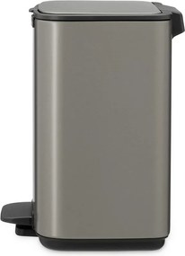 Szary stalowy kosz na śmieci z pedałem 4 l Bo – Brabantia