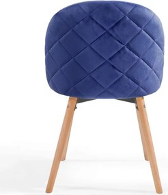 Zestaw krzeseł do jadalni , błękit królewski, 2 szt