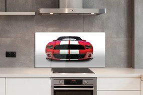 Panel szklany do Kuchni Czerwone Auto Sportowe