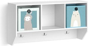 Półka ścienna pokój dziecięcy biały 31x107.2x56 luigi
