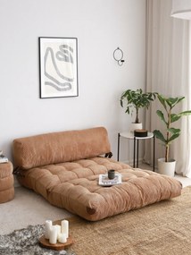 Sofa rozkładana Kadife 2 Camel