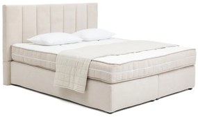 Beżowe łóżko kontynentalne 180x200 cm Olia Bold Line – Bonami Selection