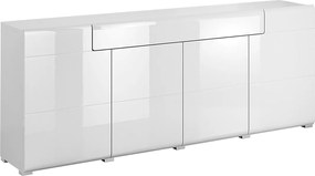 Komoda 210 TOLEDO 4D1S biała połysk