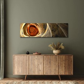 Obraz - Róża w artystycznym duchu (170x50 cm)