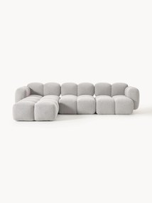 Sofa modułowa Bouclé z pufem Tayla (4-osobowa)