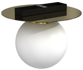Lampa sufitowa PLATO 1xE14, pojedyncza, kula 14 cm, złoto