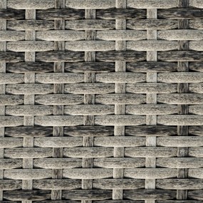 Outsunny leżak z poduszką, wygląd rattanu, szary 207 x 70 x 70 cm