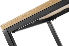 Stolik pomocniczy w stylu loft z gazetownikiem Galler