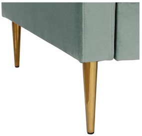Turkusowa aksamitna sofa CosmoLiving by Cosmopolitan Highland