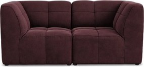 Bordowa aksamitna sofa 180 cm Aloha – Makamii