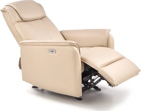 Rozkładany fotel tapicerowany ekoskórą Paradise