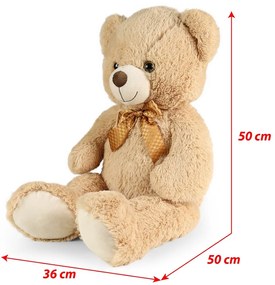 Rappa Duży pluszowy miś Ron jasnobrązowy z metką,78 cm