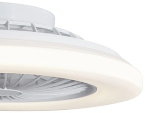 Wentylator sufitowy biały 48,5 cm ze ściemnialnym oświetleniem LED RGB i pilotem - Clemo