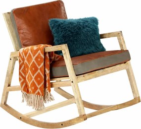 Bujany fotel z drewna M7-S94