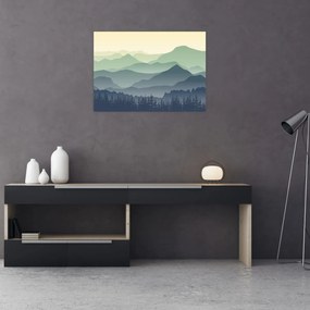 Obraz na szkle - Forest Mountain (70x50 cm)