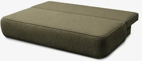 Sofa z Funkcją Spania ARVETO Oliwkowa Boucle Nowoczesna