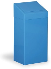 Kosz metalowy na śmieci segregowane, 45 l, niebieski