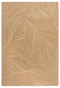 Jasnobrązowy dywan wełniany Flair Rugs Lino Leaf, 120x170 cm