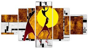 Obraz malarstwa z epoki starożytnej (125x70 cm)