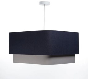 Lampa wisząca KWADRO DUO 008 51x47cm granatowa/szara BPS KONCEPT
