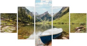 Obraz - Seealpsee, jezioro w Szwajcarii (125x70 cm)